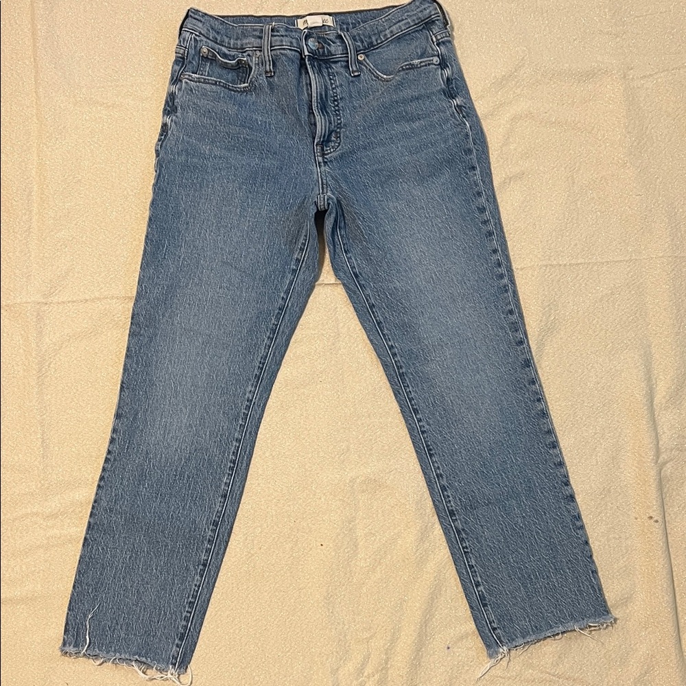 Madewell Classic Straight Leg Denim Jeans